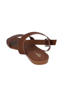 Sandalia efecto piel pulsera tobillo