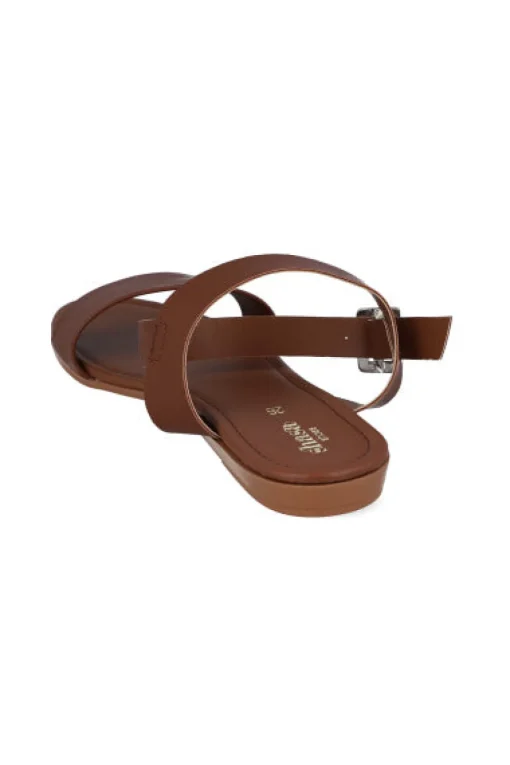 Sandalia efecto piel pulsera tobillo