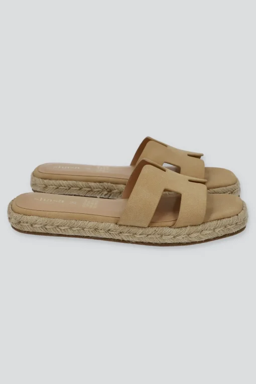 Sandalia greca plataforma yute