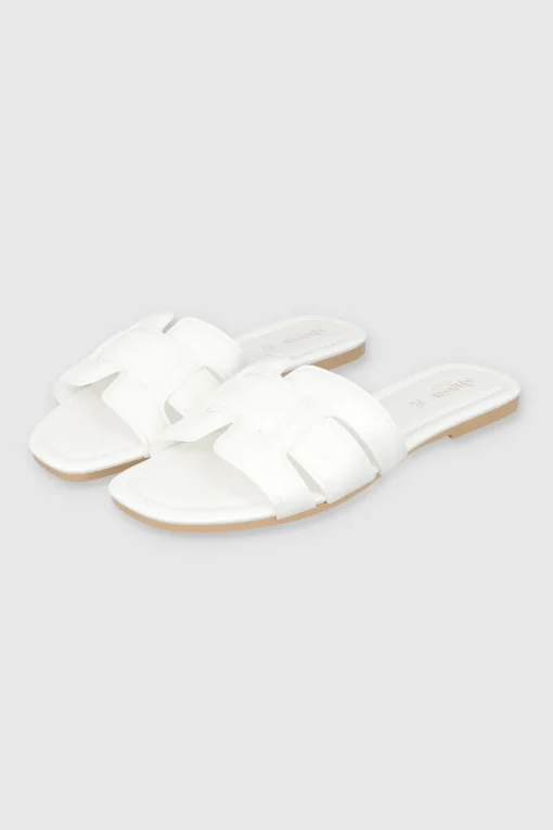Sandalia greca tira media fluffy