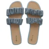 Sandalia pala denim brillos