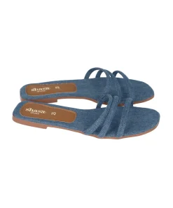 Sandalia pala denim tiras
