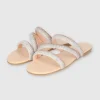 Sandalia Tiras Multicolor Brillos