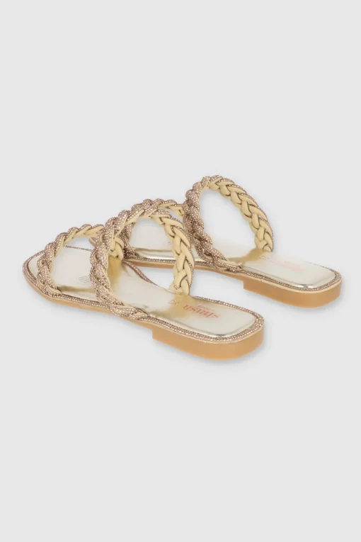 Sandalia Trenza Cerco Brillos