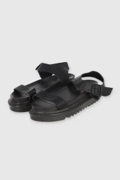 Sandalias Plataforma Suela Track Tiras Lisas