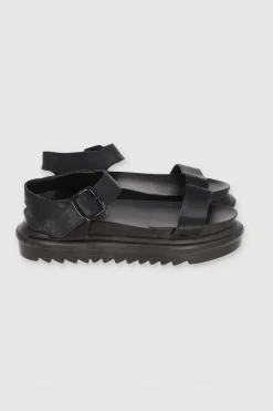 Sandalias Plataforma Suela Track Tiras Lisas
