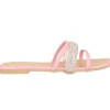 Sandalias triple tira brillos