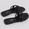 Sandalias triple tira brillos