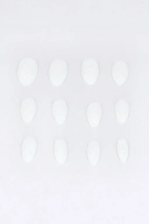Set 12 uñas almendradas brillo