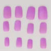 Set 12 uñas cuadradas mate pastel