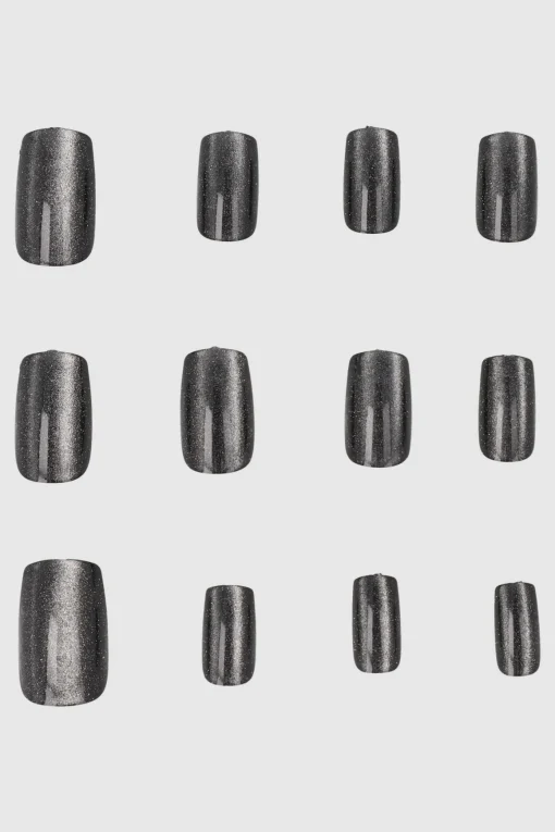 Set 12 Uñas Ojo De Gato