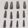 Set 12 Uñas Postizas Efecto Metálico