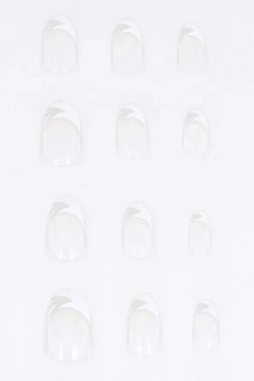 Set 12 uñas postizas french diseño