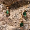 Set arracadas gota cristal collar