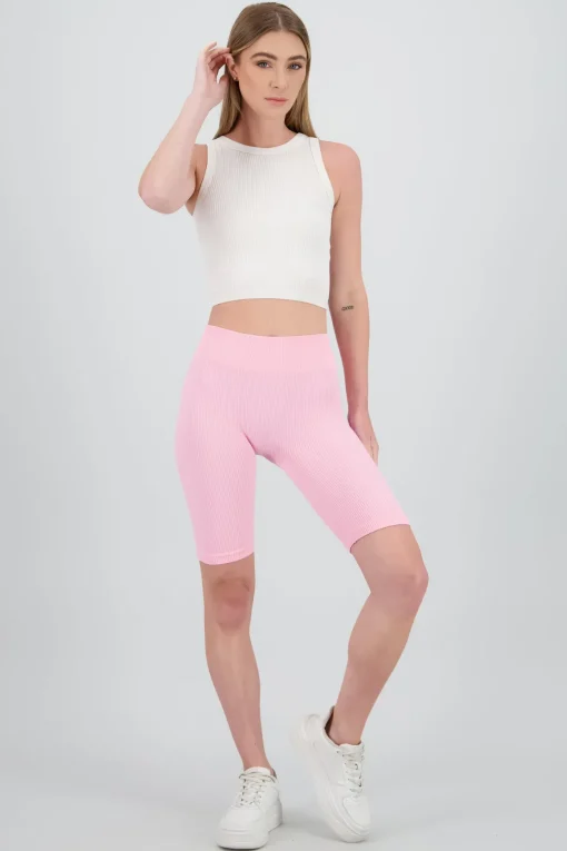 Shorts bikers lisos rib