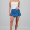 Skort cruce botón