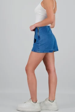Skort cruce botón