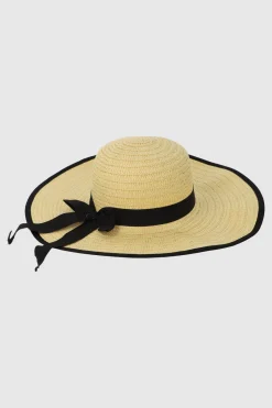 Sombrero paja con moño