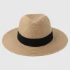 Sombrero panama cinturon tela
