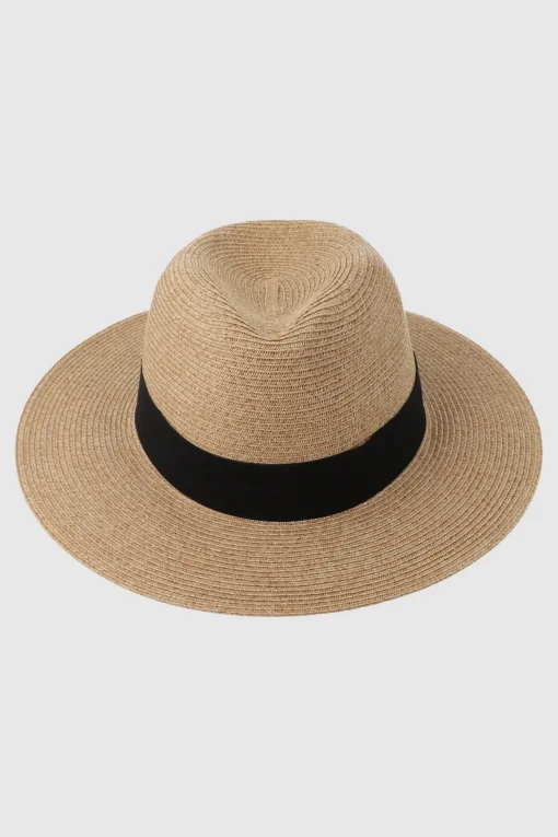 Sombrero panama cinturon tela