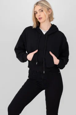 Sudadera lisa corta