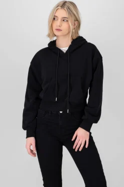 Sudadera lisa corta