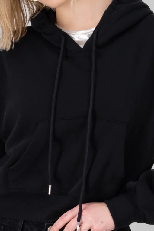 Sudadera lisa corta
