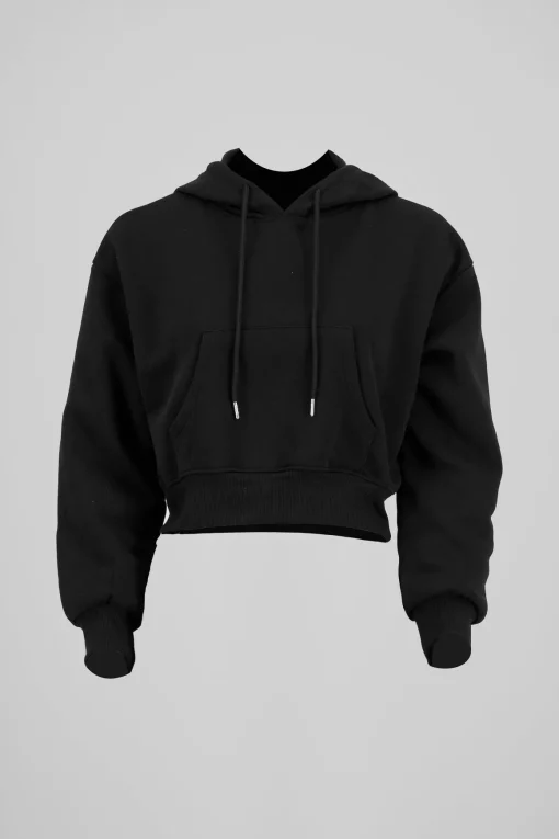 Sudadera lisa corta