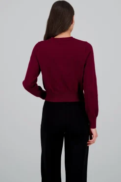 Sueter liso con botones