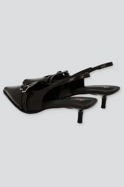 Tacón puntl kitten slingback hebilla mini