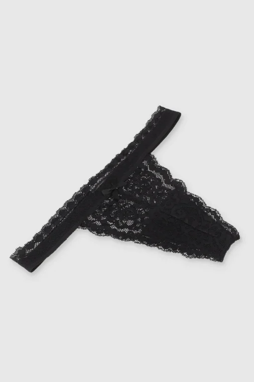 Tanga encaje lateral