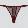 Tanga mesh liso encaje