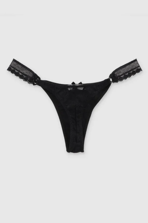 Tanga Satín Mesh