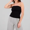 Top plisado del busto liso