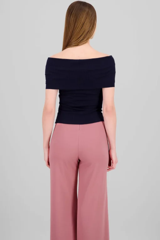 Top rib strapples doblez