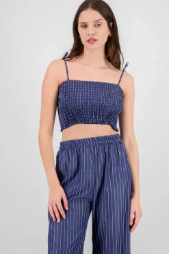 Top smock rayas