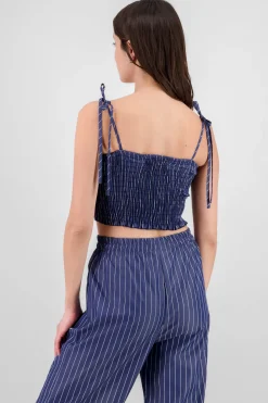 Top smock rayas