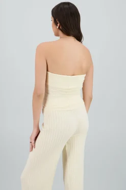 Top tejido strapless