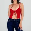 Top textura con tirantes