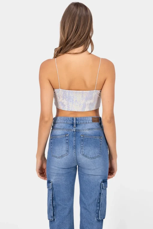 Top tirantes brillos