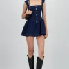 Vestido denim botones
