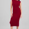 Vestido drapeado sin mangas