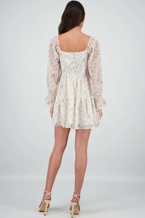 Vestido mangas abullonadas