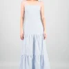 Vestido maxi detalle embordado