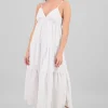 Vestido maxi liso