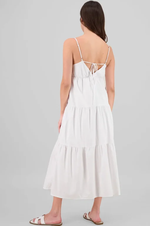 Vestido maxi liso