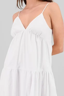 Vestido maxi liso