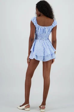 Vestido mini olanes gingham