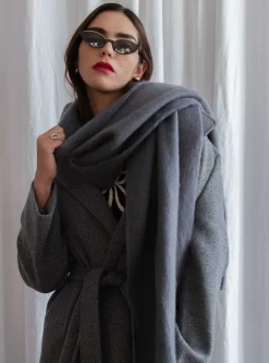 Abrigo maxi cinturon