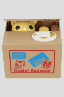 Alcancia gato roba moneda